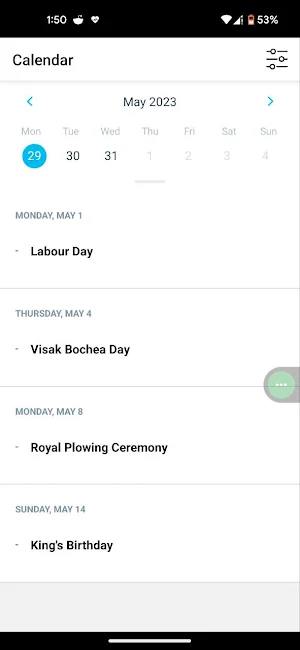 Super Calendar Screenshot 1