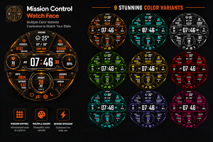 Mission Control Watch Face Screenshot 3