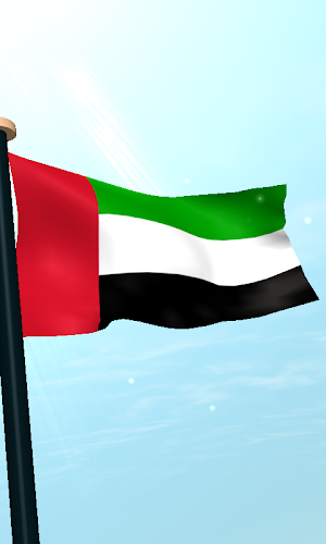 UAE Flag 3D Live Wallpaper Screenshot 3