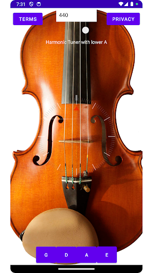 Harmonic Violin Tuner Screenshot 0