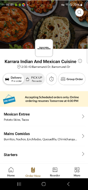 Karrara Indian Mexican Cuisine Screenshot 1