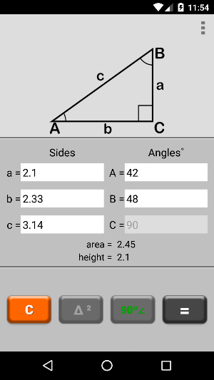Triangle Calculator Pro Screenshot 1