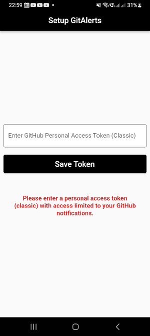 GitAlerts Screenshot 2