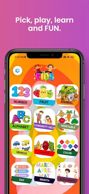 TinyGenius : Kids Learning App Screenshot 1