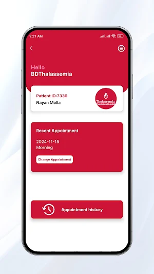 BTF Patient App Screenshot 2