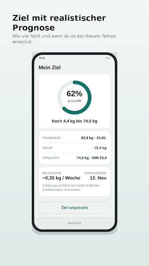 BMI Rechner – Gewicht Tracker Screenshot 1