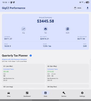 GigEZ: Gig Mileage & Tax Log Screenshot 2