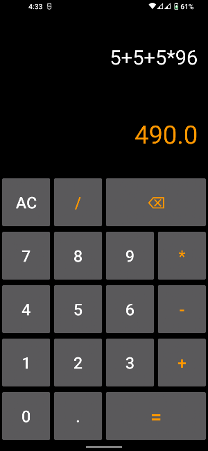 My Calculator Screenshot 1