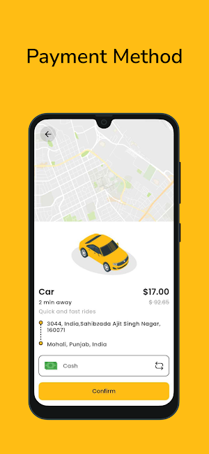JCA Taxi Customer Screenshot 1