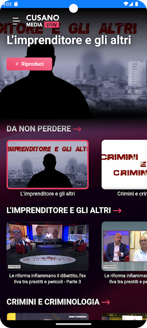Cusano Media Play Screenshot 0