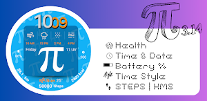 Happy Pi Day Watch face Screenshot 1