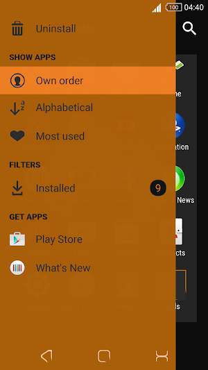 Orange moon | Xperia™Theme (Free version) Screenshot 1