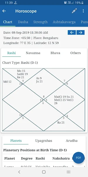 JyotishApp - Astrology Jyotish Screenshot 2