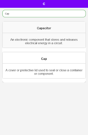 Mechanical Dictionary Screenshot 3