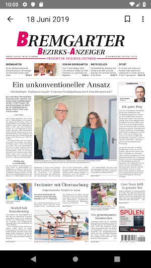 Bremgarter Bezirks Anzeiger Screenshot 2