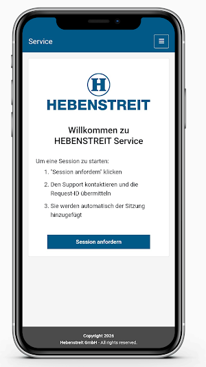 HEBENSTREIT Service Screenshot 1