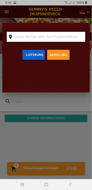 Sunny Pizza Heimservice Screenshot 2