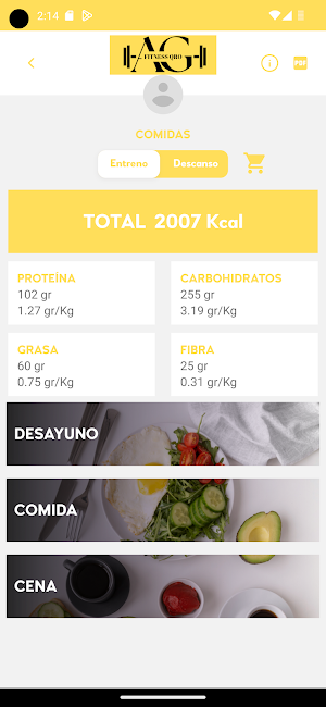 AG FITNESS QRO Screenshot 2