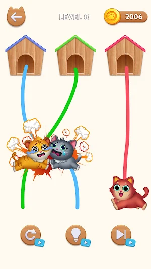 Cat Rush - Draw to Home Screenshot 2