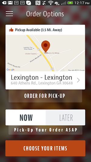Blazer's Hot Wings Lexington Screenshot 1