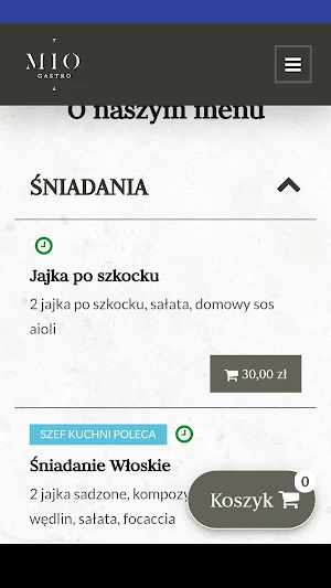 Mio Gastro Screenshot 1