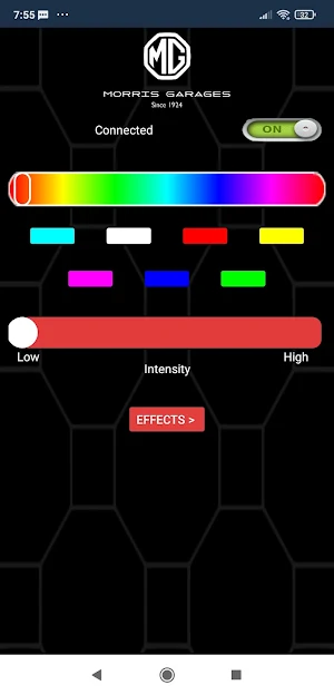 MG Motor Ambient Mood Lamp Screenshot 2