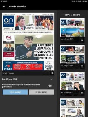 Acadie Nouvelle - Numérique Screenshot 1