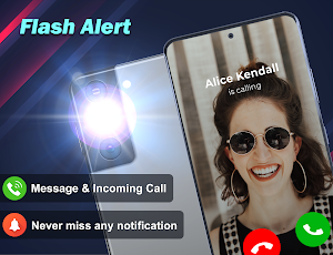 Flash Alerts On Call & Message Screenshot 0