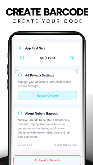 Nebula : Barcode & Generator Screenshot 3