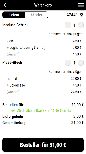 Pizzataxi bei Enrico Screenshot 1
