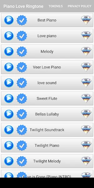 Piano Love Ringtone Screenshot 3