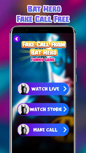 Bat Hero Prank Call Simulator Screenshot 2