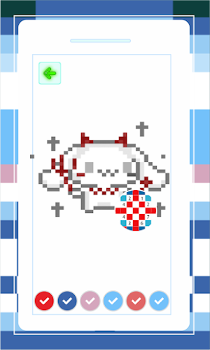 Cinnamoroll Pixel Art Screenshot 2