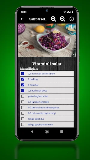 Salatlar retsepti Screenshot 1