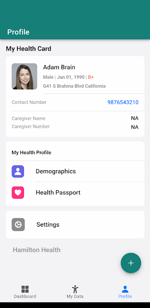 Hamilton Health Screenshot 1
