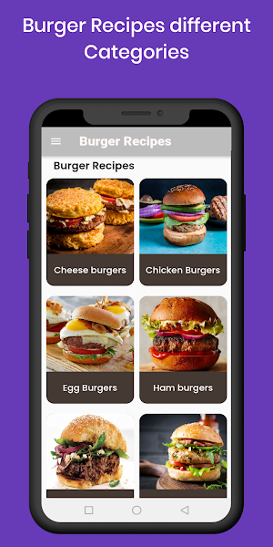 Burger recipes Screenshot 1