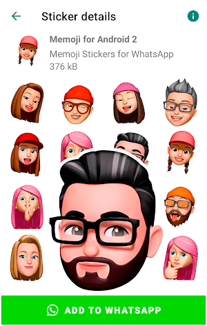 Stickers Memoji for Android Screenshot 1