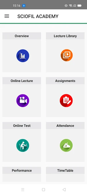 SCIOFIL ACADEMY MyClassAdmin App Screenshot 1