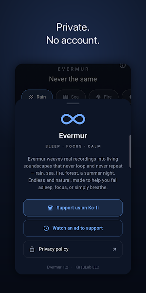 Evermur: Sleep & Rain Sounds Screenshot 3