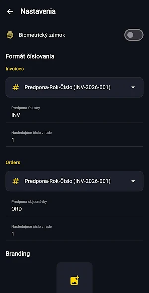 Danio Invoices Screenshot 1