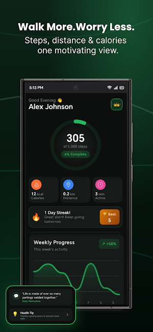 StepLoom - Step Counter Screenshot 0