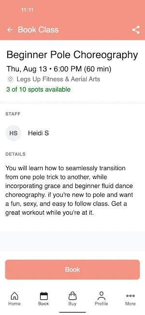 Legs Up Fitness & Aerial Arts Screenshot 2