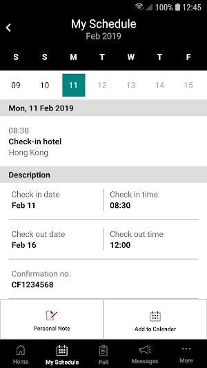 HSBC Events Screenshot 2