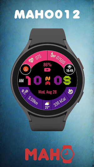 MAHO012 Wear OS Watch Face Screenshot 0