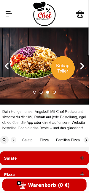 Chef Restaurant Kirchbichl Screenshot 1