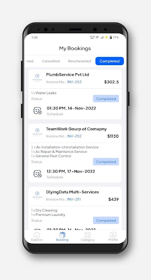 eDemand Customer Application Screenshot 2