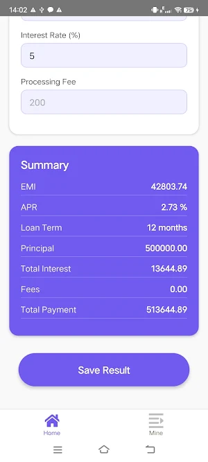 Credit Now - Loan Calc Screenshot 2