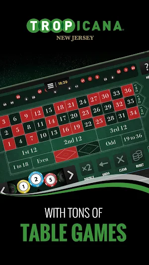 Tropicana Online Casino NJ Screenshot 1