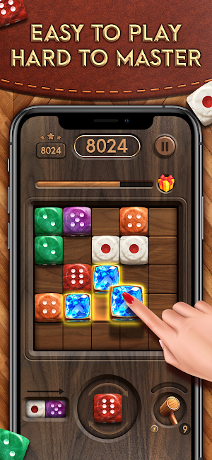 Merge Dice: Gem Master - Brain Game Block Puzzle Screenshot 1