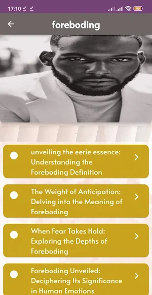 foreboding definition Screenshot 0